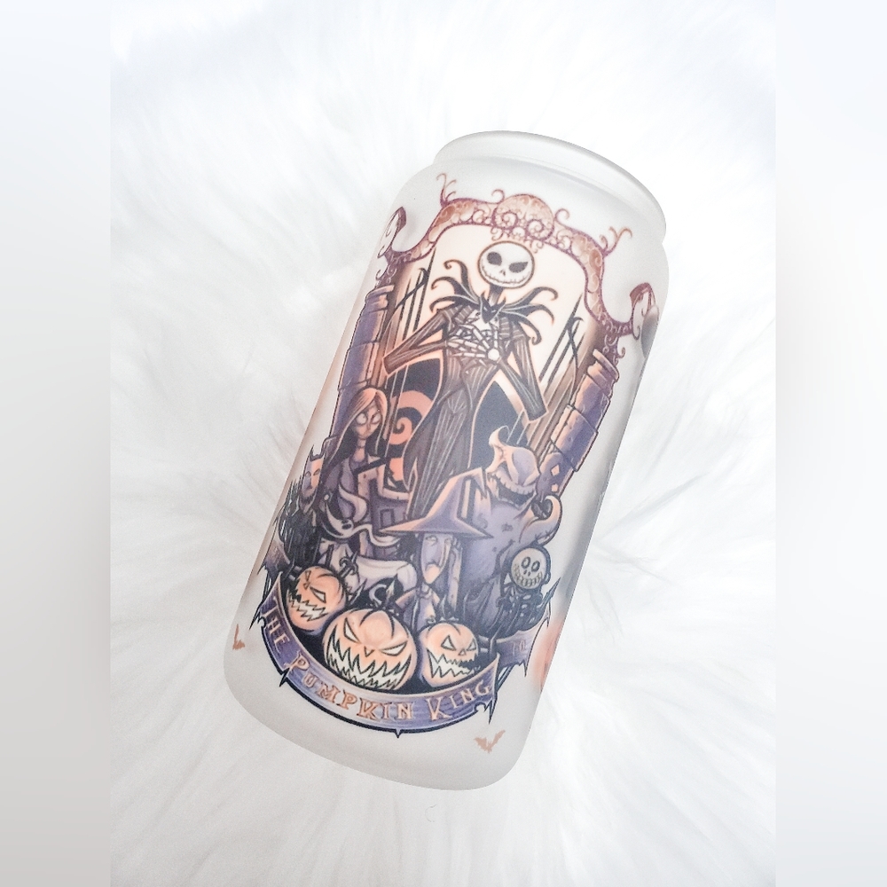 Halloween Glass Can Cup